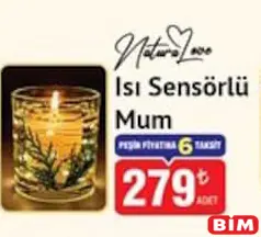 NATURALOVE ISI SENSÖRLÜ MUM fiyat ve kampanya bilgisi